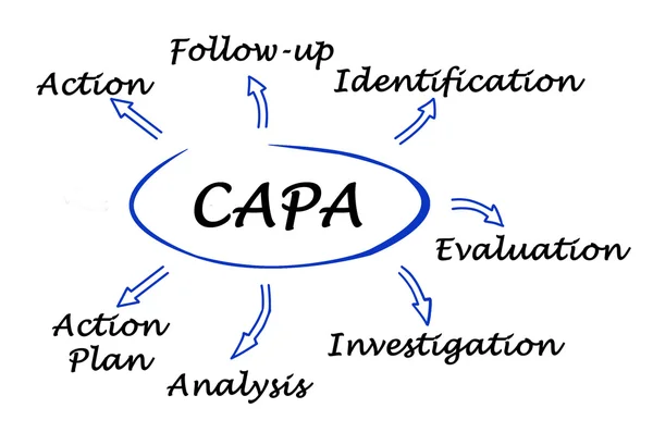 Prezentację Diagramu Capa — Zdjęcie stockowe