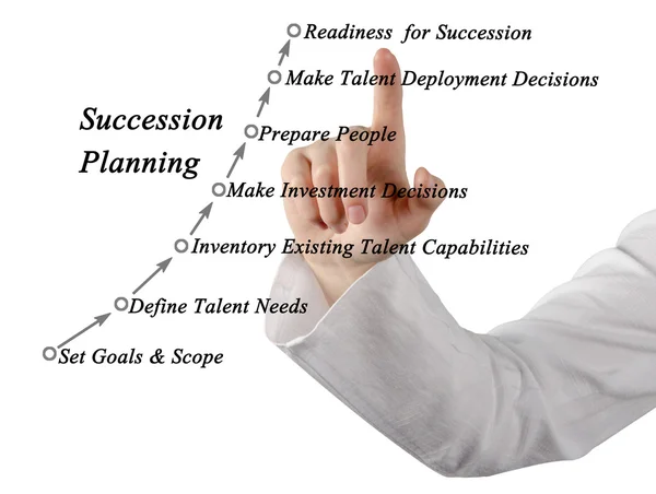 Successionsplanering & förvaltningsprocessen — Stockfoto