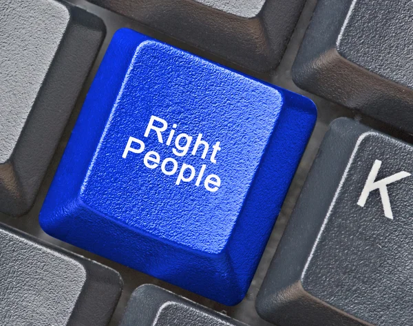 Tastatur für die richtigen Leute — Stockfoto