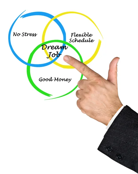 Diagram of Dream job — Stock Photo, Image