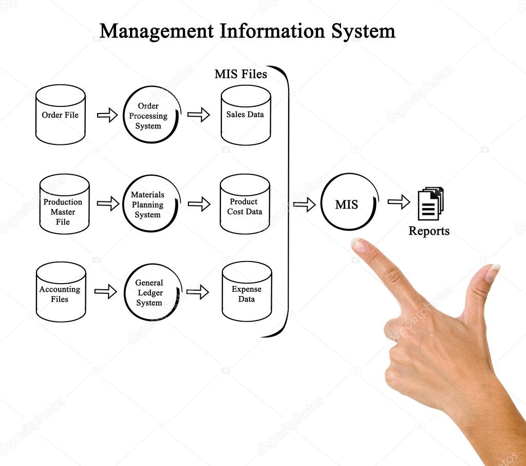 Diagramma Del Sistema Informativo Di Gestione  U2014 Foto Stock