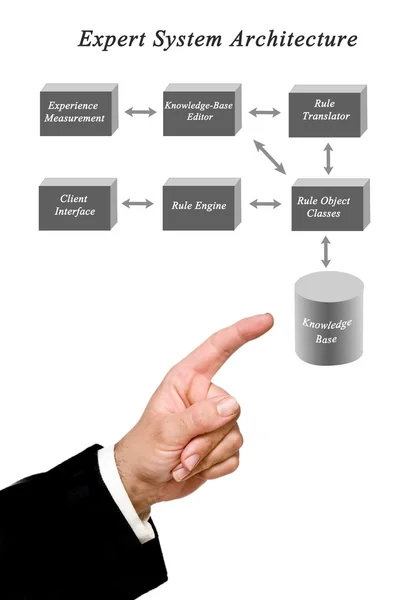 전문가 시스템 아키텍처의 그리기 — 스톡 사진