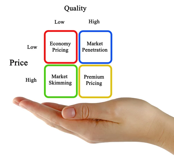 Diagram of Pricing Strategies — Stock Photo, Image