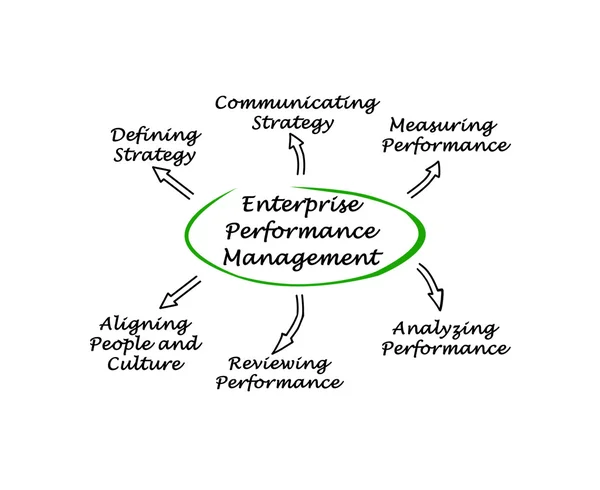 Diagramm des Enterprise Performance Managements — Stockfoto