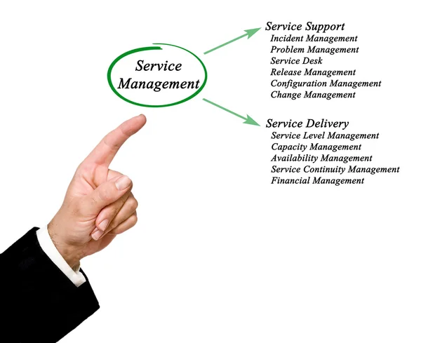 Diagrama de Gestión de Servicios —  Fotos de Stock