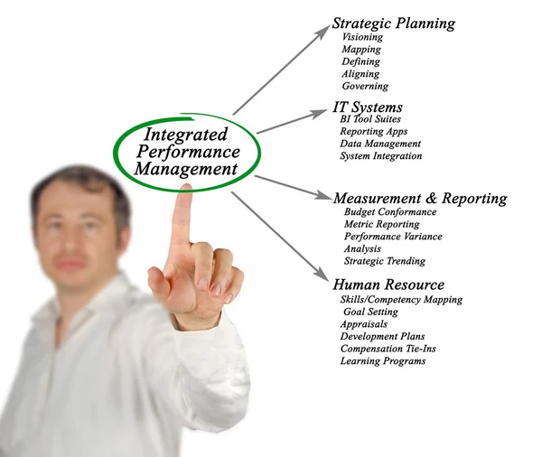 Diagram van een geïntegreerd Performancemanagement — Stockfoto