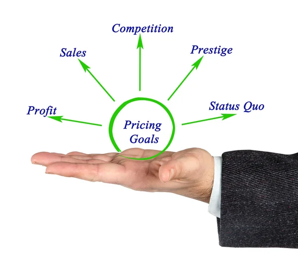 Diagram of Pricing Goals — Stock Photo, Image