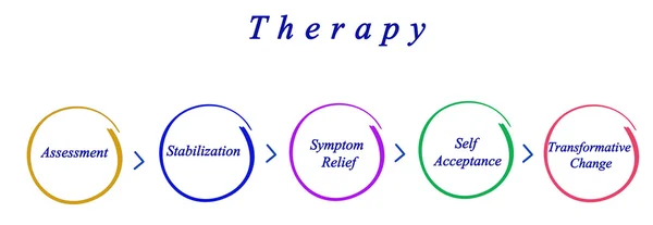 Presentazione del Diagramma della Terapia — Foto Stock