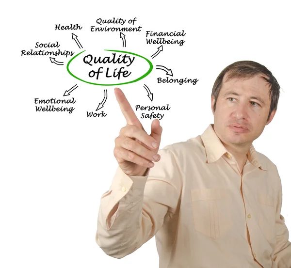Diagram of Quality of Life — Stock Photo, Image