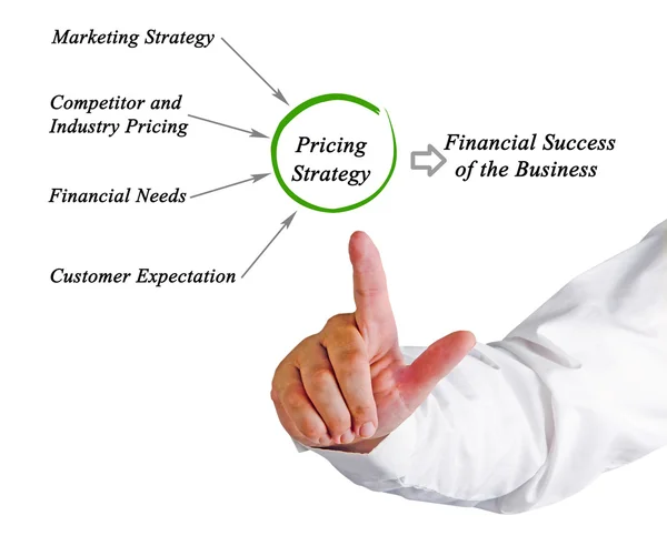 Diagrama de la estrategia de precios —  Fotos de Stock