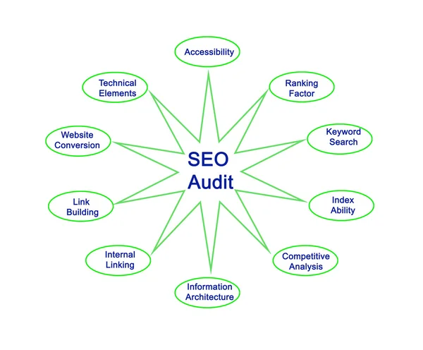 Schema di SEO Audit — Foto Stock