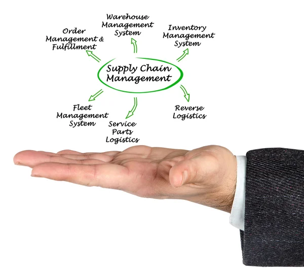 Schema delle soluzioni per la supply chain — Foto Stock