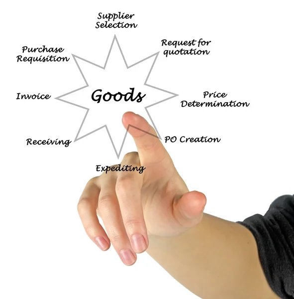 Presentation of Diagram of Goods — Stock Photo, Image