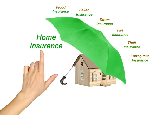 Diagram of Home Insurance Service — Stock Photo, Image