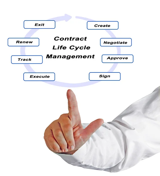 Contract Life Cycle Management — Stockfoto