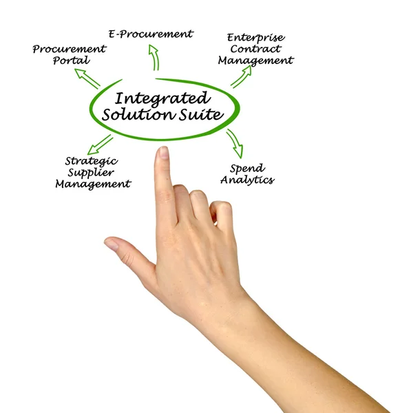 Diagram of Integrated solution suite — Stock Photo, Image