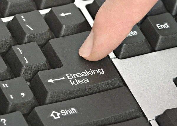 Keyboard with hot keys for idea — Stock Photo, Image