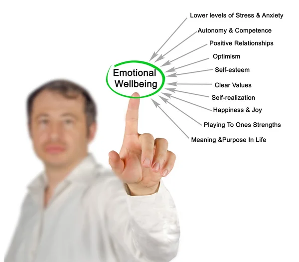 Diagram of Emotional Wellbeing — Stock Photo, Image