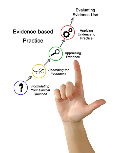 Diagram of Evidence based practice — Stock Photo, Image