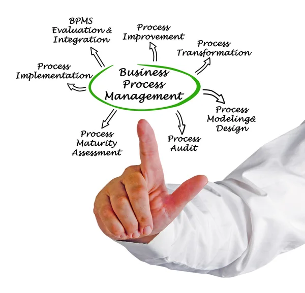 Diagram of Business Process Management — Stock Photo, Image