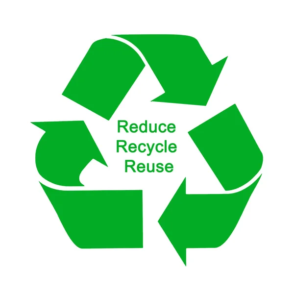 環境を保護する方法: リデュース、リサイクル、再利用 — ストック写真