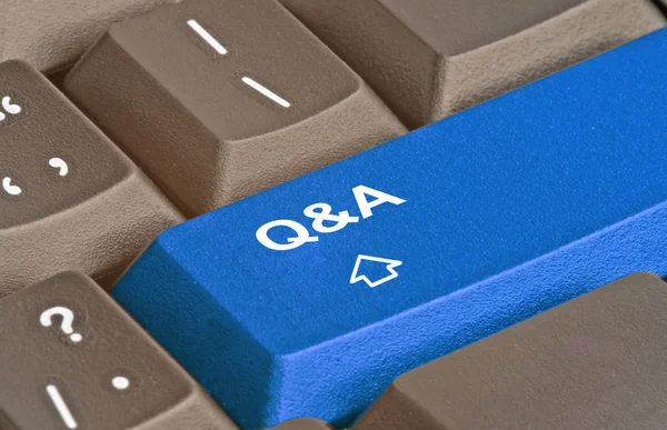 Hot key for questions and answers — Stock Photo, Image
