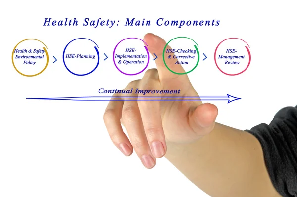 Segurança da saúde: componentes principais — Fotografia de Stock