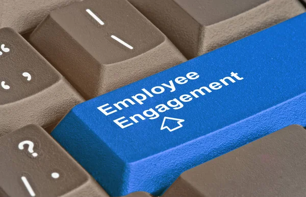 Blue key for employee engagement