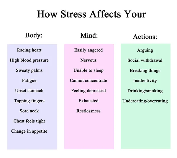 Come Stress Influenza Tuo Comportamento — Foto Stock