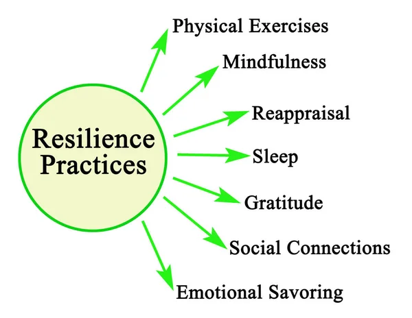 Siete Prácticas Para Resiliencia — Foto de Stock