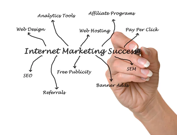 Internet marketing succes — Stockfoto