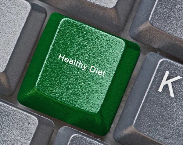 Klawisz dostępu do zdrowej diety — Zdjęcie stockowe