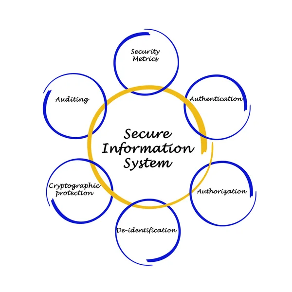 Sistema de información seguro — Foto de Stock