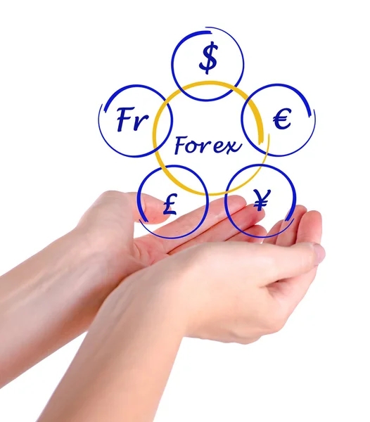 Forex diagram — Stock Photo, Image