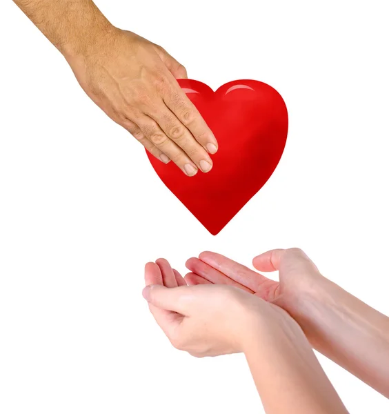 Giving heart — Stock Photo, Image