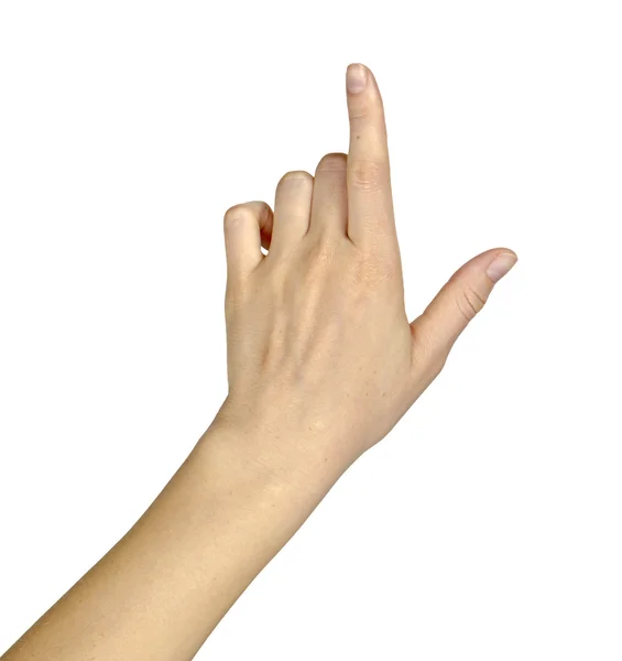 Hand pointing up — Stock Photo, Image