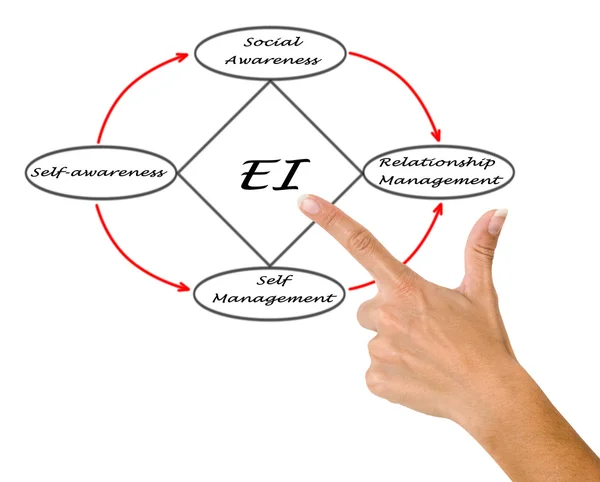 Diagram över emotionell intelligens — Stockfoto