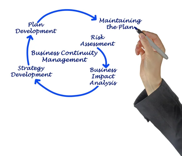 Business Continuity Management Steps — Stock Photo, Image
