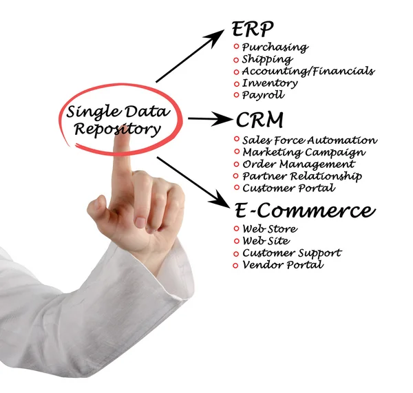 Single Data Repository — Stock Photo, Image