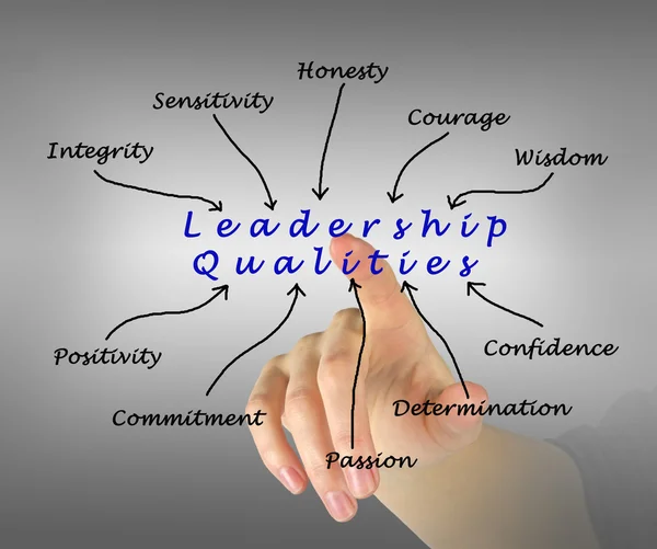 Schema delle qualità di leadership — Foto Stock