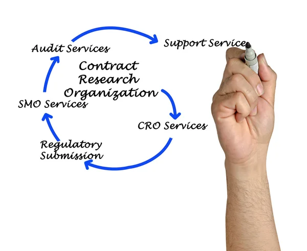 Контрактная исследовательская организация — стоковое фото