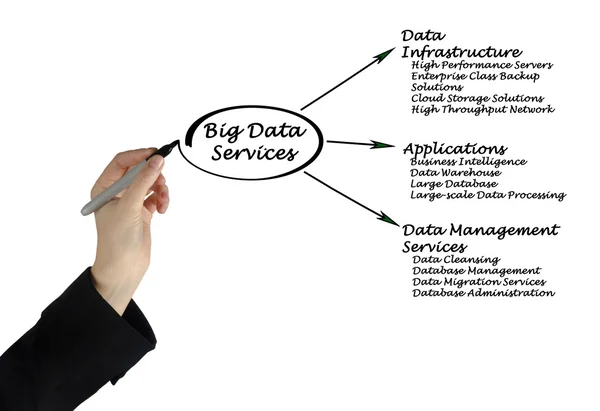 Dużych danych usług — Zdjęcie stockowe