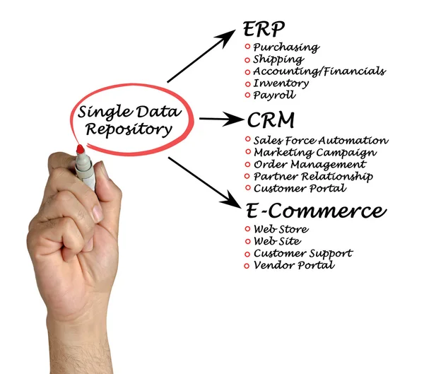 Einziges Datenrepositorium — Stockfoto