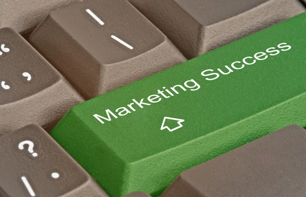 Hot key per il successo di marketing — Foto Stock