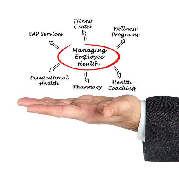Beheer van de gezondheid van de werknemer — Stockfoto