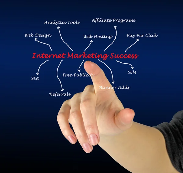 Internet marketing succes — Stockfoto