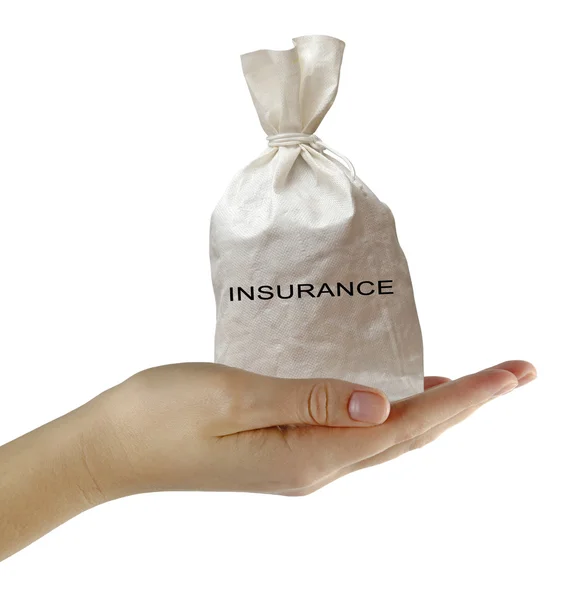 Bag with insurance — Stock Photo, Image