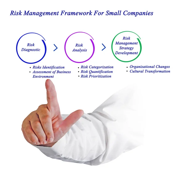 Risk Management Framework For Small Companies — Stock Photo, Image