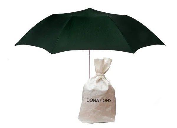 Bag of donations — Stock Photo, Image