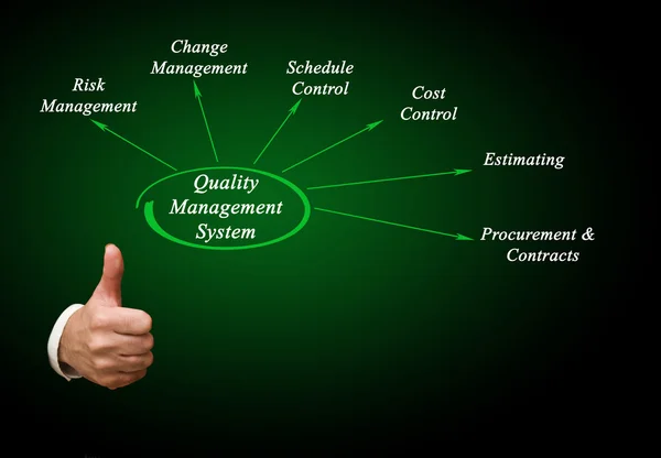 Diagram of Quality Management System — Stock Photo, Image